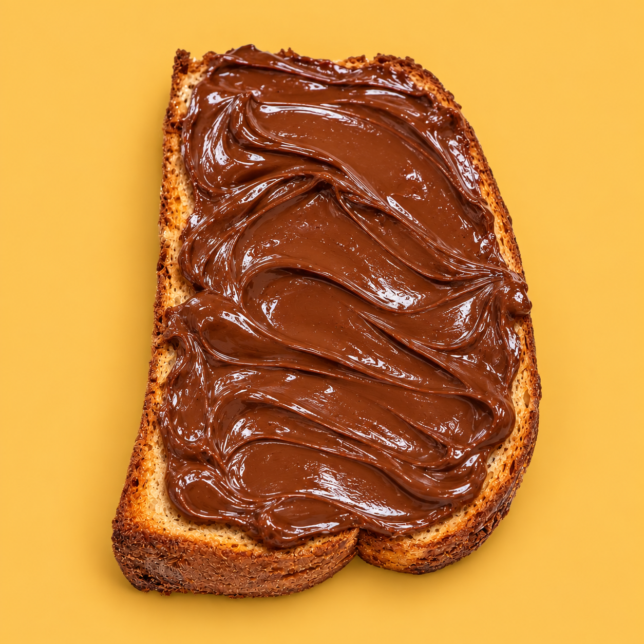 Tartine gourmande au chocolat noisette